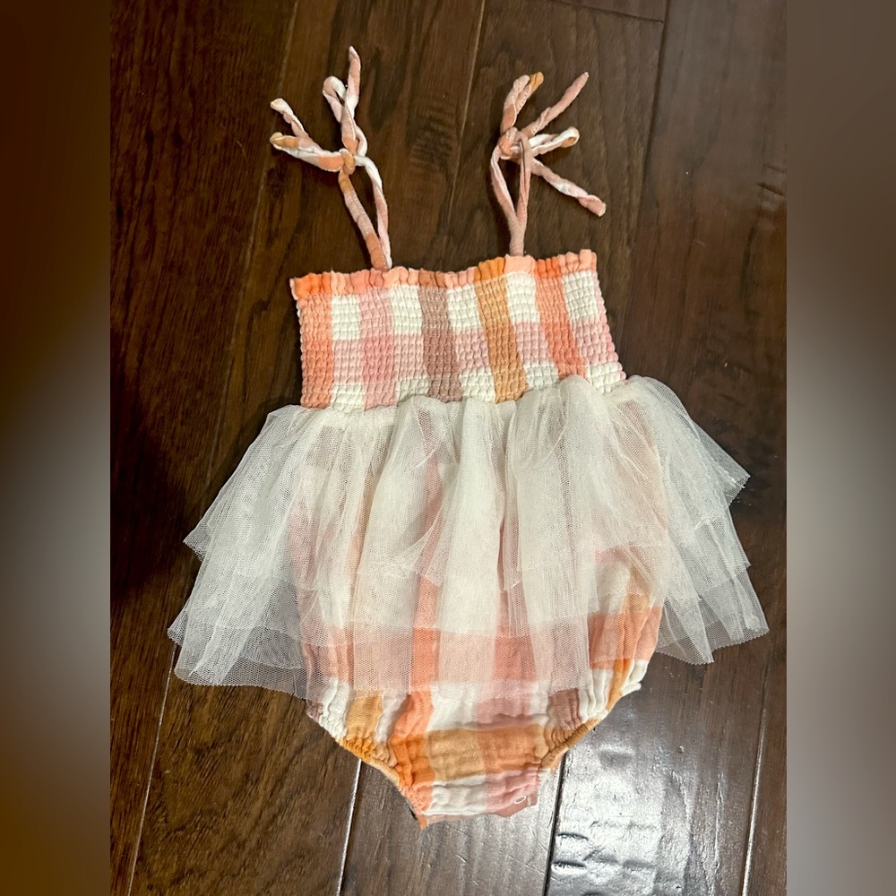 Angel Dear Tulle Tutu Bubble Romper, size 18-24 mo